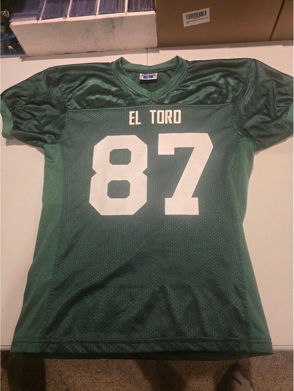 Champro Sports El Toro #87 Green Football Jersey Large
